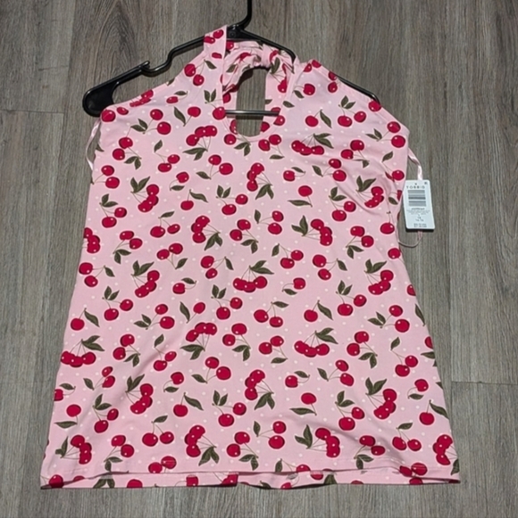 NEW Torrid Retro Chic Foxy Pink Cherry Halter Top Sz 1 NWT XL 1X Torrid Foxy - Picture 5 of 7